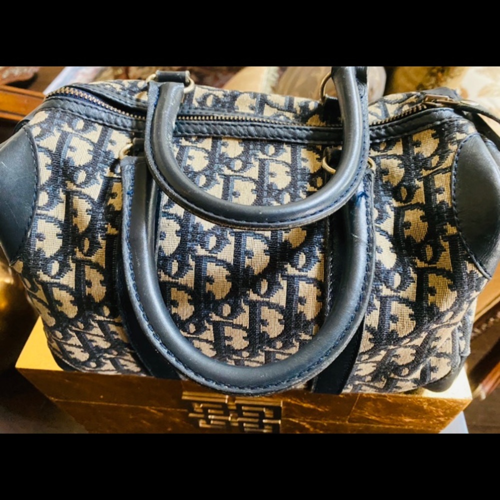 SOLD Authentic Vintage Dior Monogram Boston Bag - Picture 8 of 14